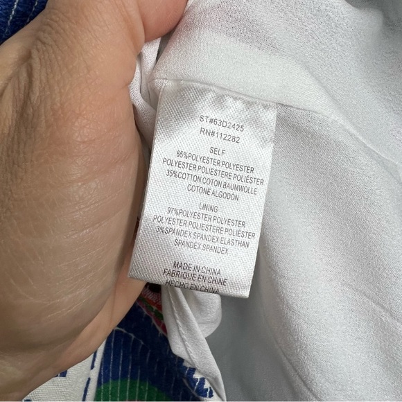 Adelyn Rae Asymmetrical Cutout Dress tribal Boho white lined dress, size Small - Picture 9 of 16